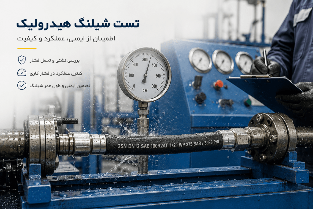 تست شیلنگ هیدرولیک