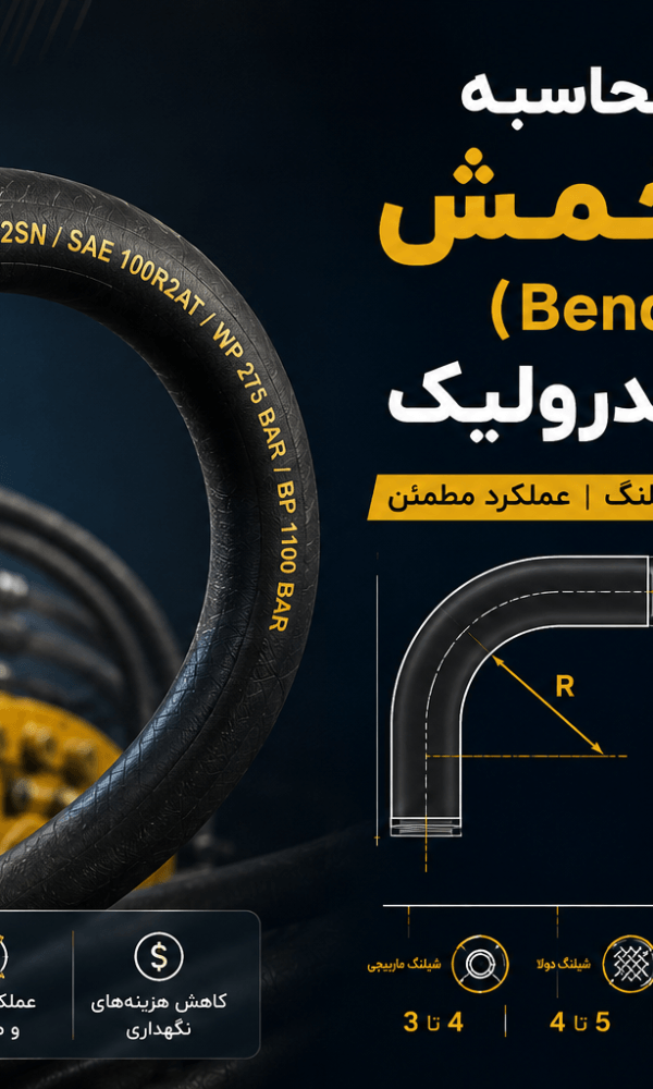 محاسبه شعاع خمش شیلنگ هیدرولیک